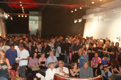 The Crowd at Sonos Studios For Alanis Morissette listening party